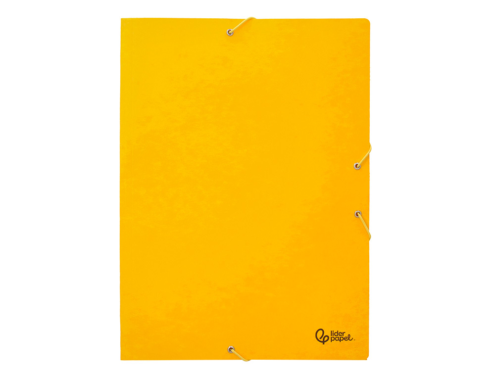PASTA DE ELASTICOS LIDERPAPEL FOLIO AMARELA