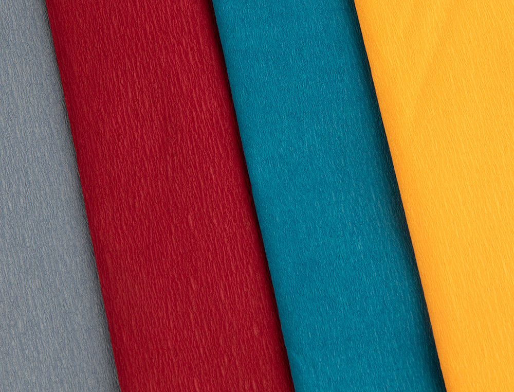 PAPEL CREPE EM CELOFANE LIDERPAPEL 50 CM X 2,5 M CASTANHO CLASSICO
