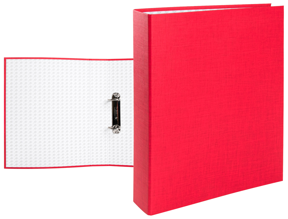 CAPA LIDERPAPEL 2 ANEIS 40 MM CARTAO FORRADO PAPER FOLIO VERMELHA