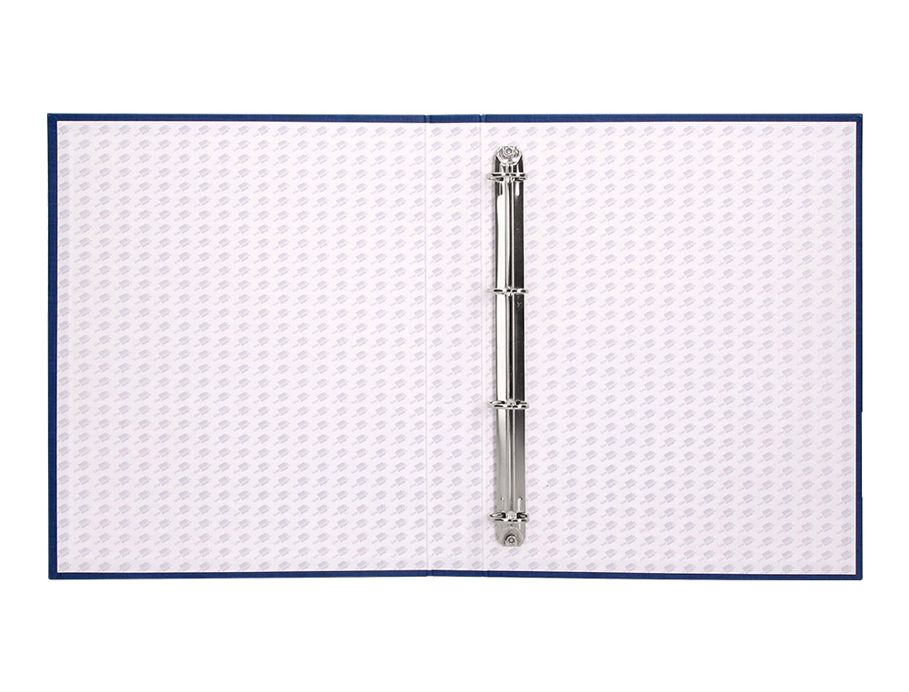CAPA LIDERPAPEL PAPER COAT 4 ANEIS 40 MM FORRO PVC FOLIO AZUL