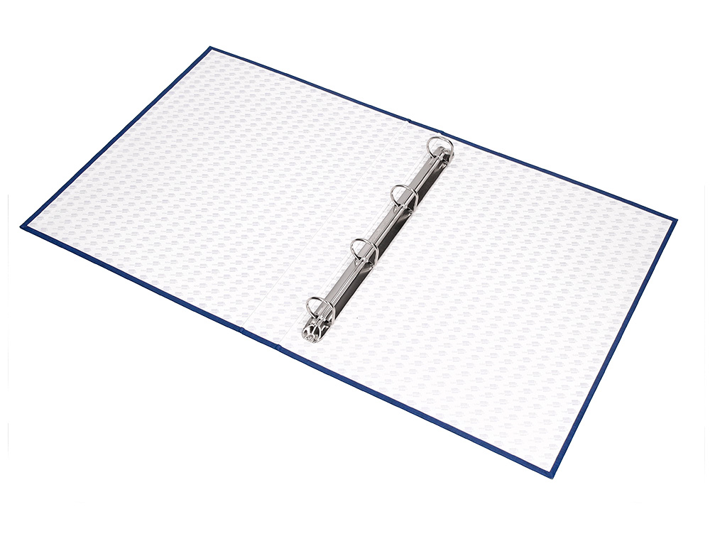 CAPA LIDERPAPEL PAPER COAT 4 ANEIS 40 MM FORRO PVC FOLIO AZUL