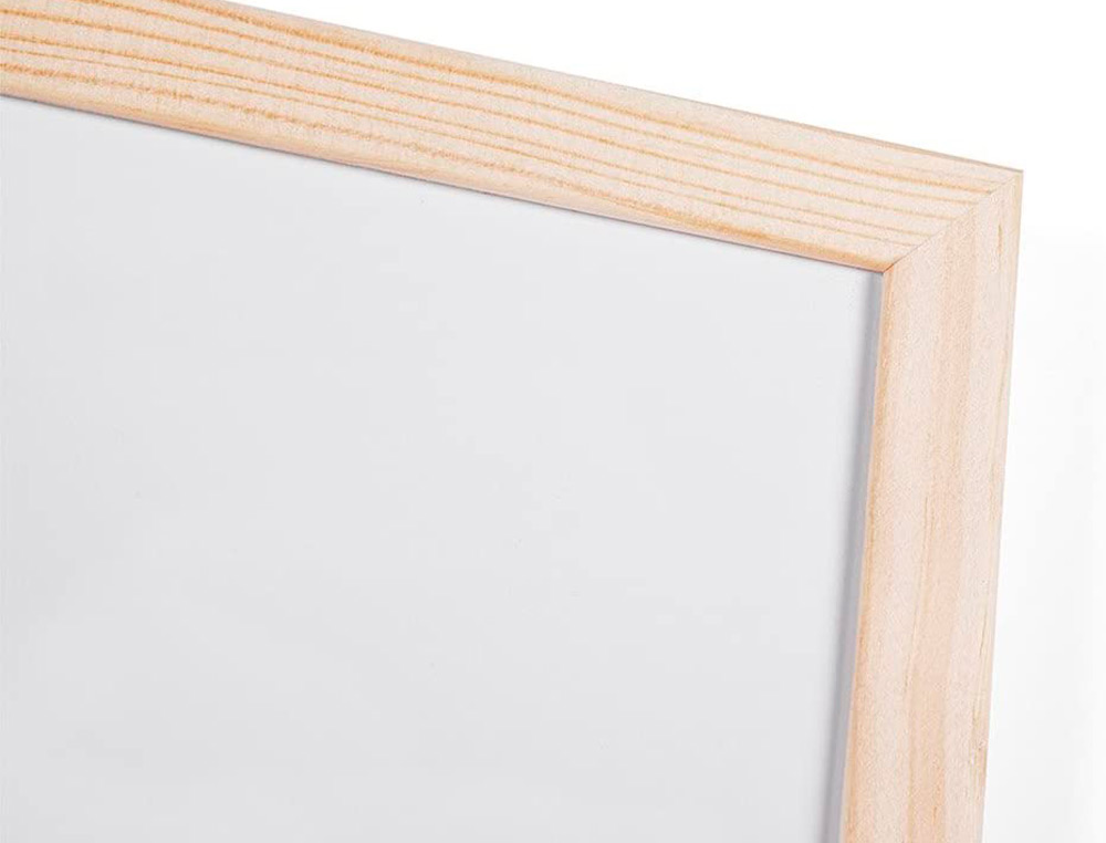 QUADRO EM MELAMINA, Q-CONNECT COM CAIXILHO EM MADEIRA 90 X 60 CM