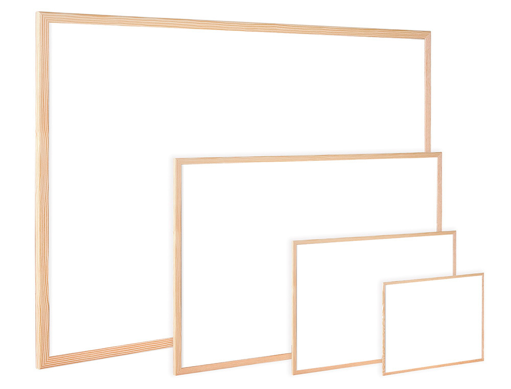 QUADRO EM MELAMINA, Q-CONNECT COM CAIXILHO EM MADEIRA 90 X 60 CM