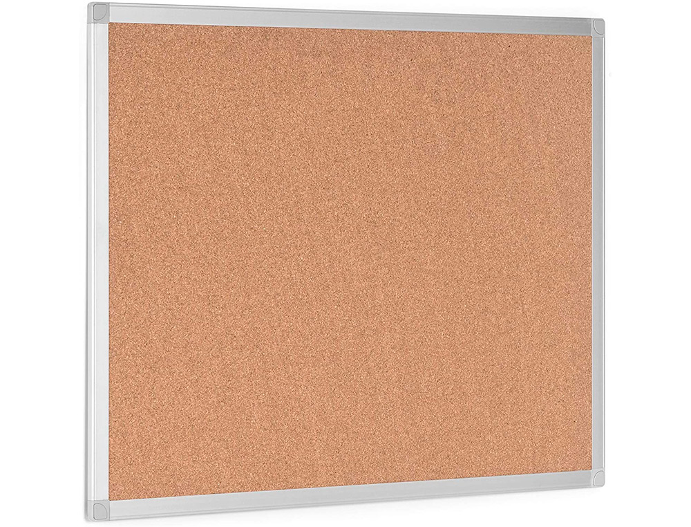 QUADRO DE CORTICA Q-CONNECT COM CAIXILHO EM ALUMINIO 60 X 40 CM