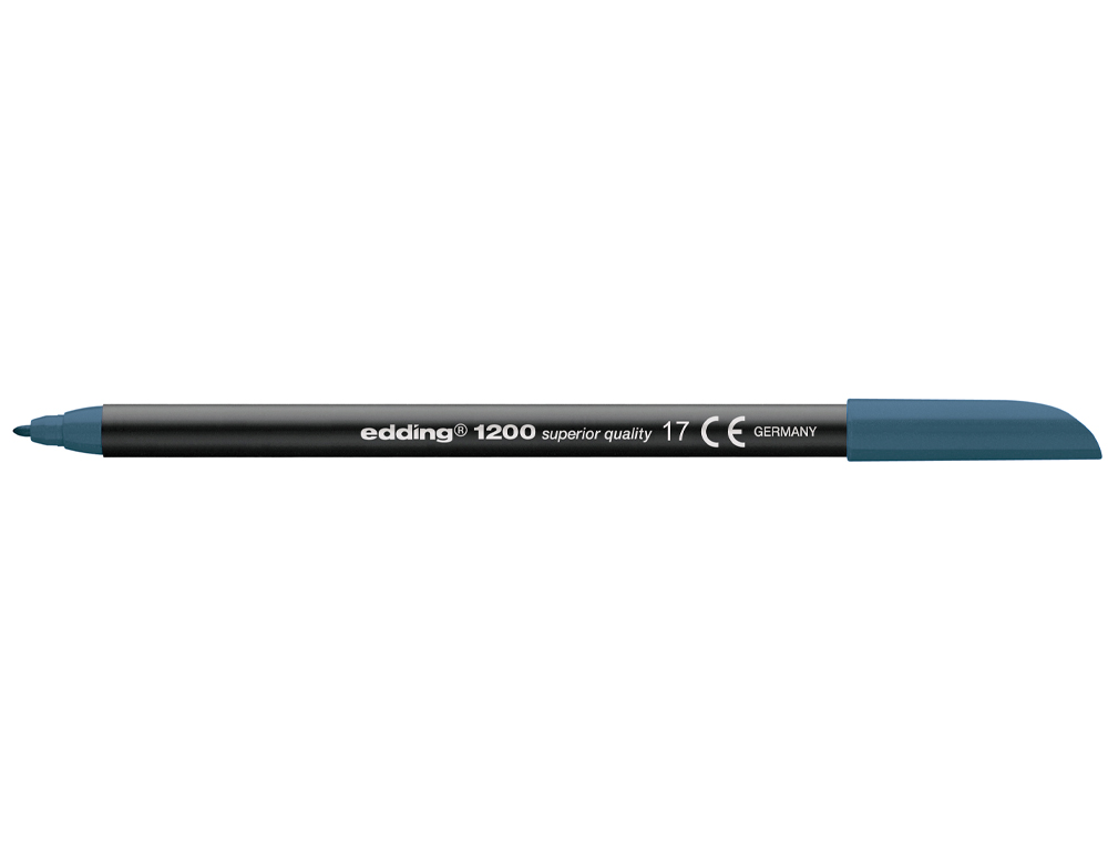 MARCADOR EDDING 1200 PONTA DE FIBRA REDONDA TRACO 1 MM N.17 AZUL ACO