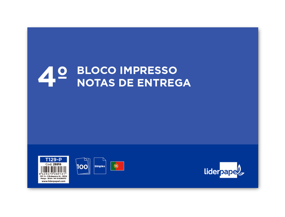 BLOCO DE ENTREGAS SIMPLES 155X215 MM