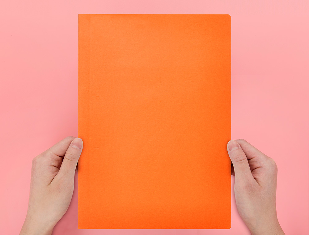 CLASSIFICADOR LIDERPAPEL EM CARTOLINA DE 180 GR DIN A4 LARANJA INTENSO