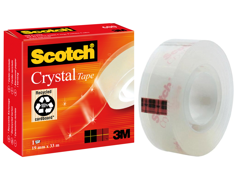 FITA ADESIVA SUPER TRANSPARENTE 33MT X 19MM