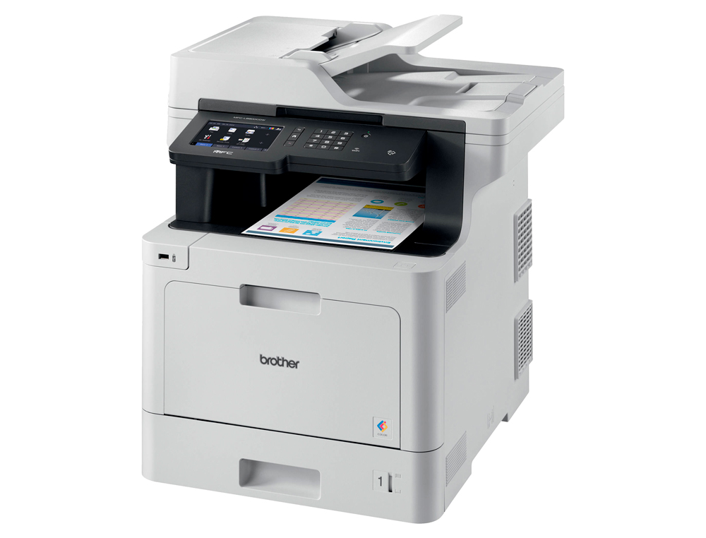EQUIPAMENTO MULTIFUNCAO BROTHER MFC-L8900CDW LASER COR 31 PPM / 31 PPM SCANNER IMPRESSORA FAX BANDEJA 250F WIFI