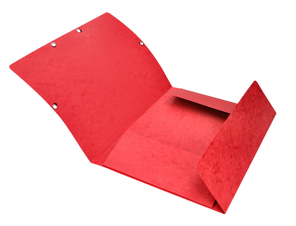 PASTA DE ELASTICOS Q-CONNECT DIN A4 COM ABAS VERMELHA