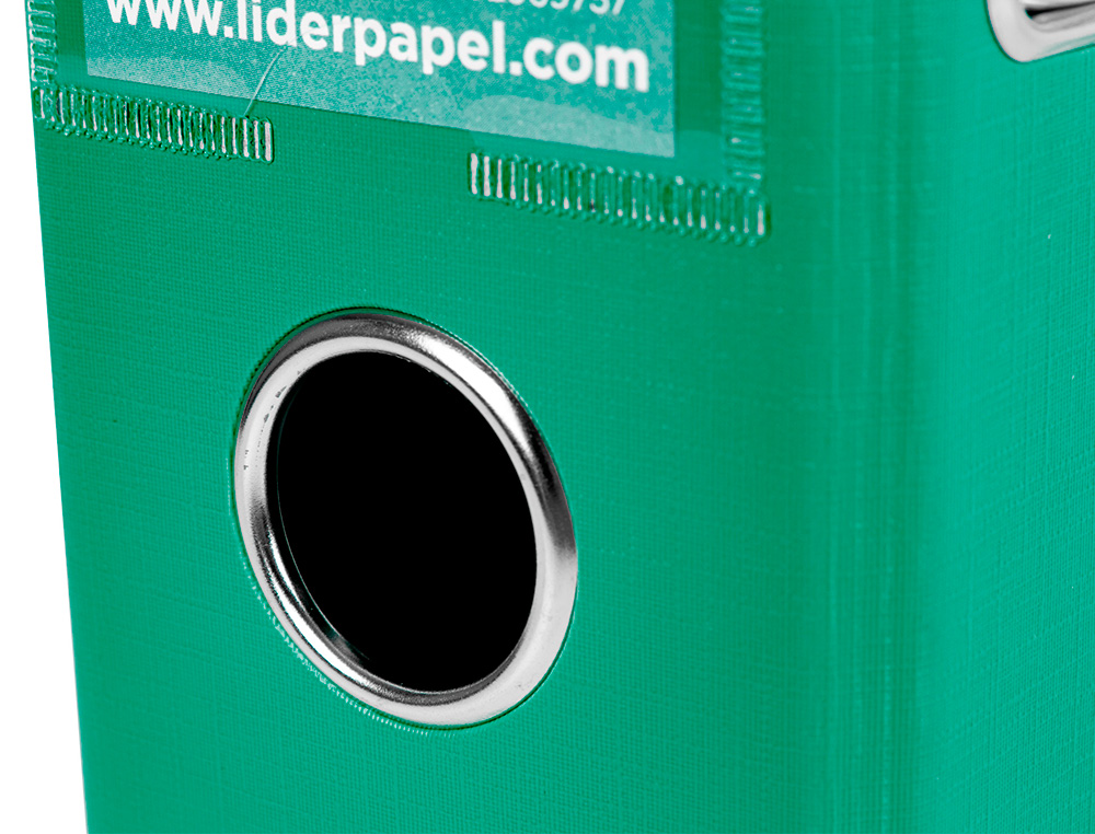 PASTA DE ARQUIVO DE ALAVANCA LIDERPAPEL DOCUMENTA PVC DIN A4 LOMBADA 75 MM VERDE