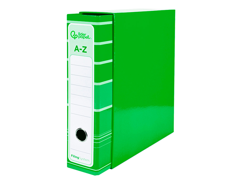 PASTA DE ARQUIVO DE ALAVANCA LIDERPAPEL FILING SYSTEM CARTAO FORRADO DIN A4 COM CAIXA VERDE