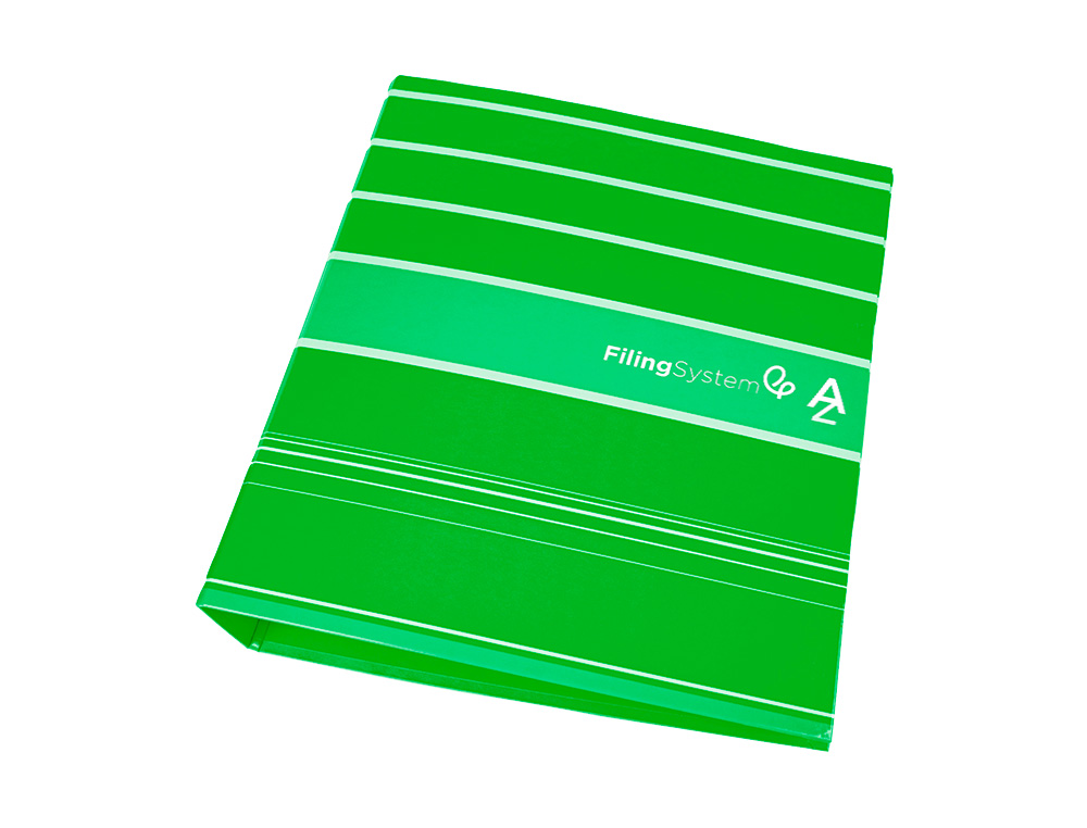 PASTA DE ARQUIVO DE ALAVANCA LIDERPAPEL FILING SYSTEM CARTAO FORRADO DIN A4 COM CAIXA VERDE