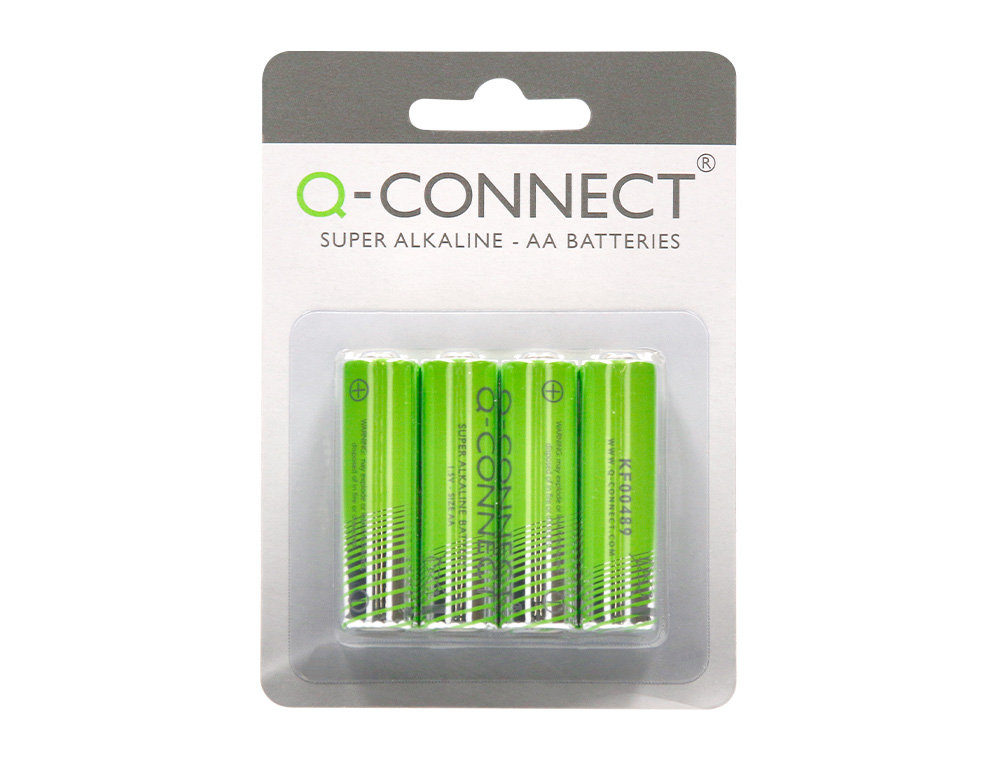 PILHA Q-CONNECT ALCALINA AA BLISTER COM 4 UNIDADES