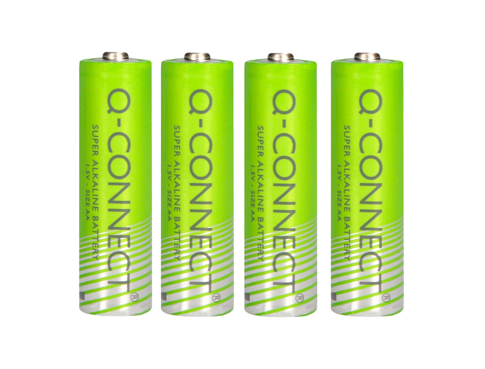 PILHA Q-CONNECT ALCALINA AA BLISTER COM 4 UNIDADES