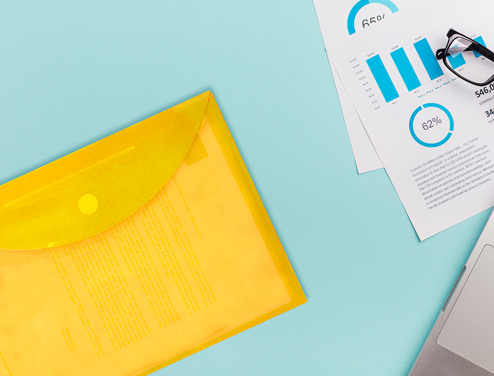 BOLSA PORTA DOCUMENTOS LIDERPAPEL DIN A4 AMARELO