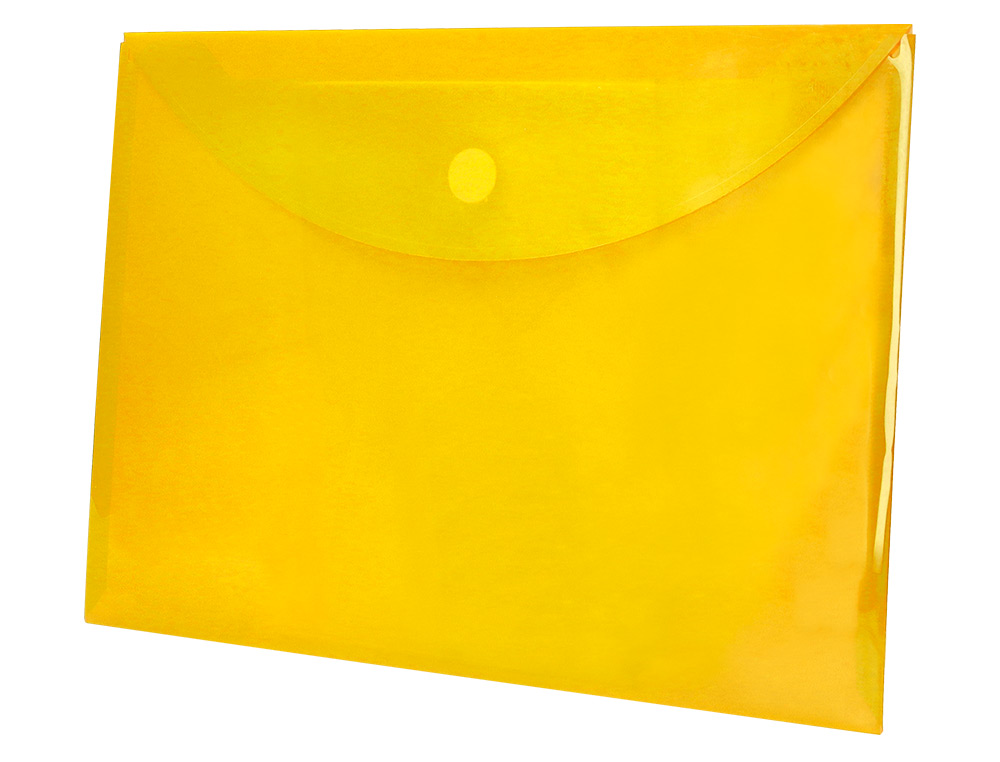 BOLSA PORTA DOCUMENTOS LIDERPAPEL DIN A4 AMARELO