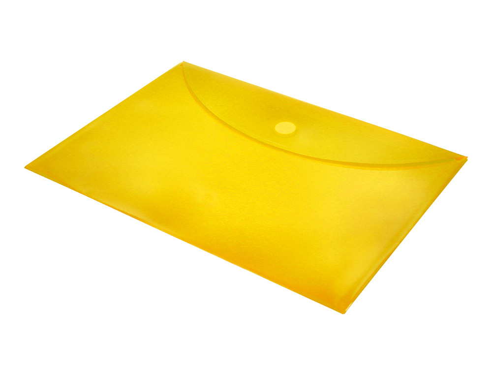 BOLSA PORTA DOCUMENTOS LIDERPAPEL DIN A4 AMARELO