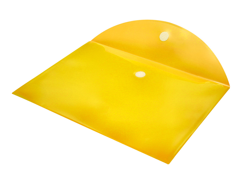 BOLSA PORTA DOCUMENTOS LIDERPAPEL DIN A4 AMARELO
