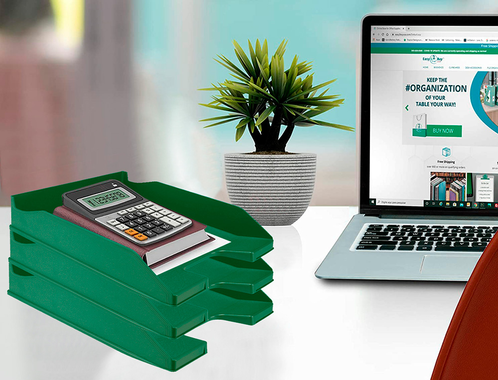 TABULEIRO DE SECRETARIA Q-CONNECT PLASTICO VERDE OPACO