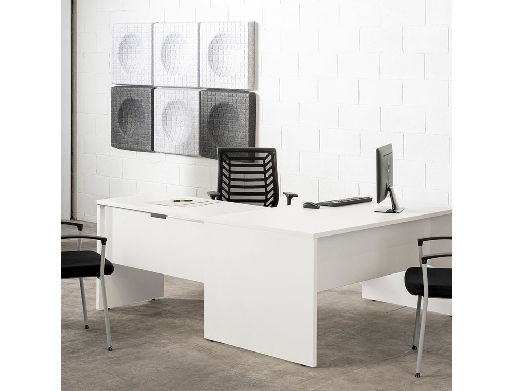 MESA DE ESCRITORIO ROCADA SERIE WORK 1600 X 840 MM ACABAMENTO FAIA
