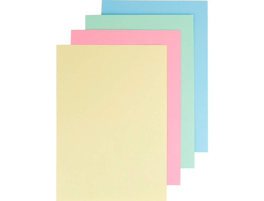 CARTOLINA LIDERPAPEL DIN A4 180 GR CORES SORTIDAS PACK DE 100 UNIDADES