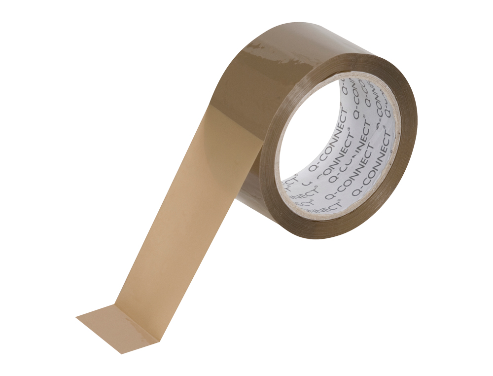 FITA ADESIVA Q-CONNECT POLIPROPILENO HAVANA 66 MT X 50 MM