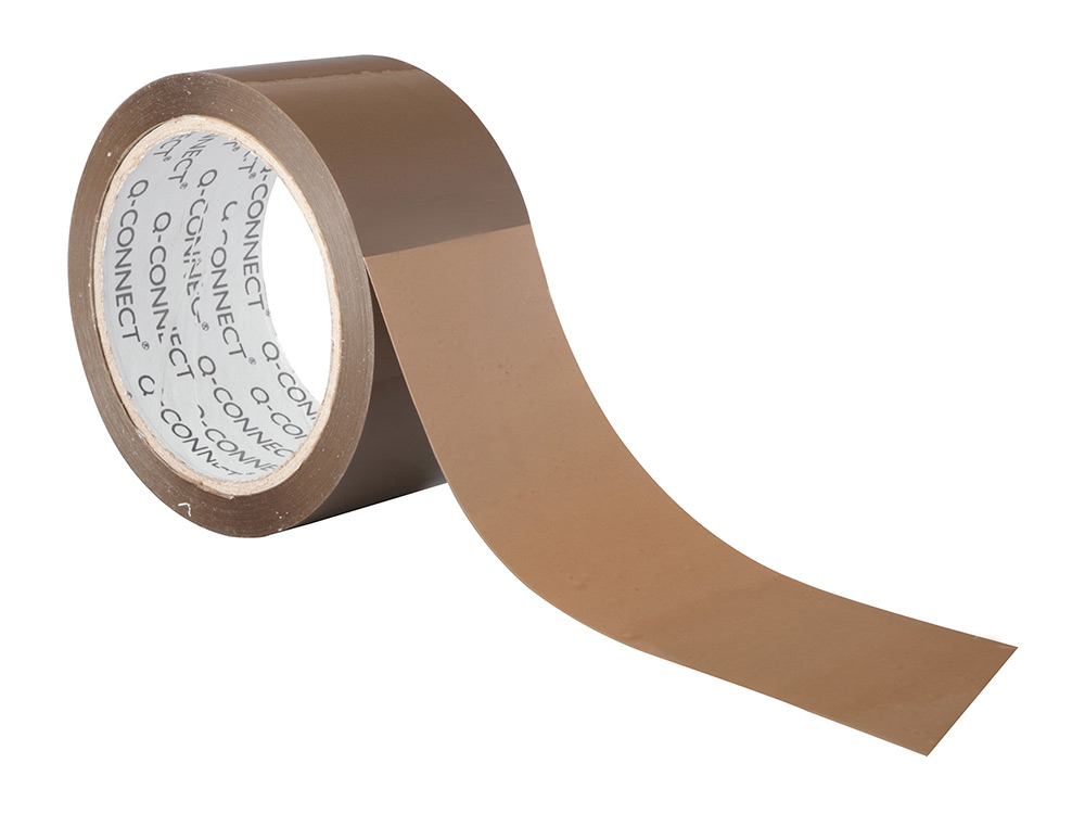 FITA ADESIVA Q-CONNECT POLIPROPILENO HAVANA 66 MT X 50 MM