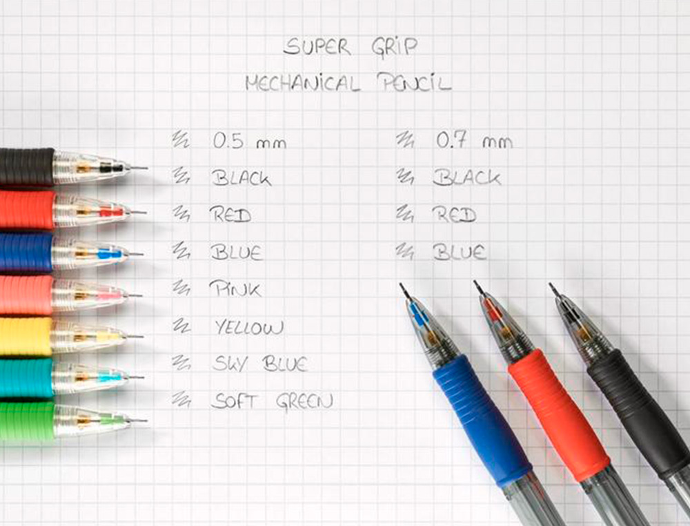 LAPISEIRA PILOT SUPER GRIP PRETO 0,5 MM COM GRIP