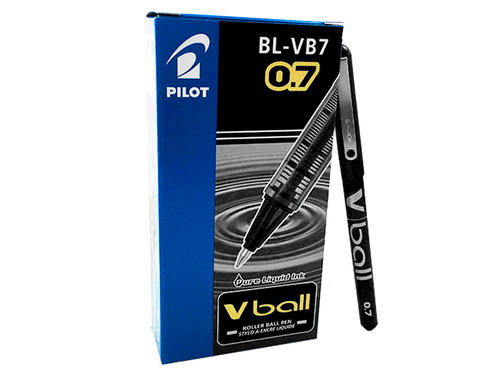 MARCADOR PILOT ROLLER V-BALL PRETO 0.7 MM