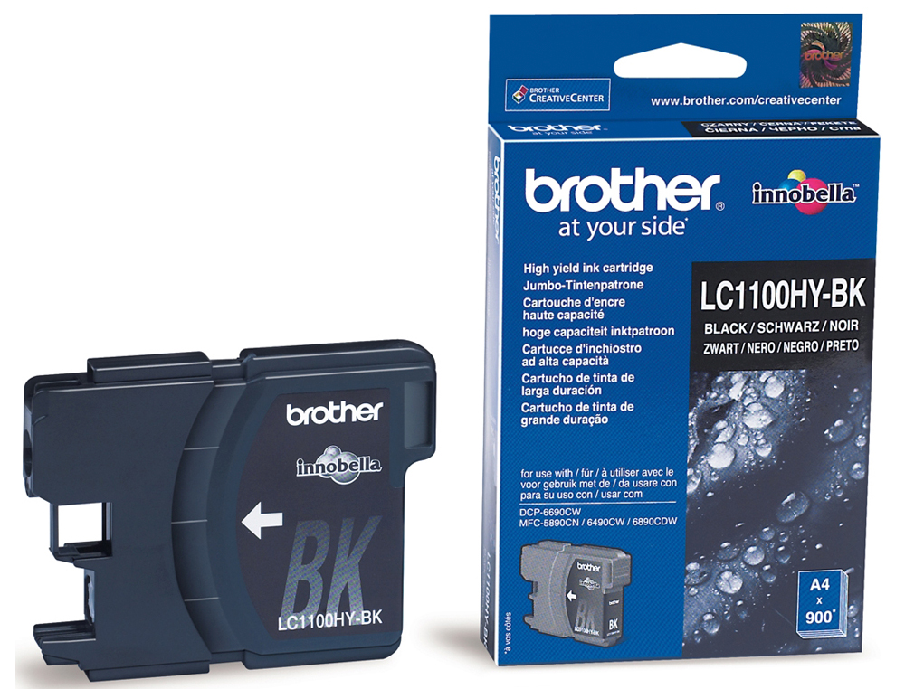 TINTEIRO BROTHER LC-1100HYBK PRETO ALTA CAPACIDADE