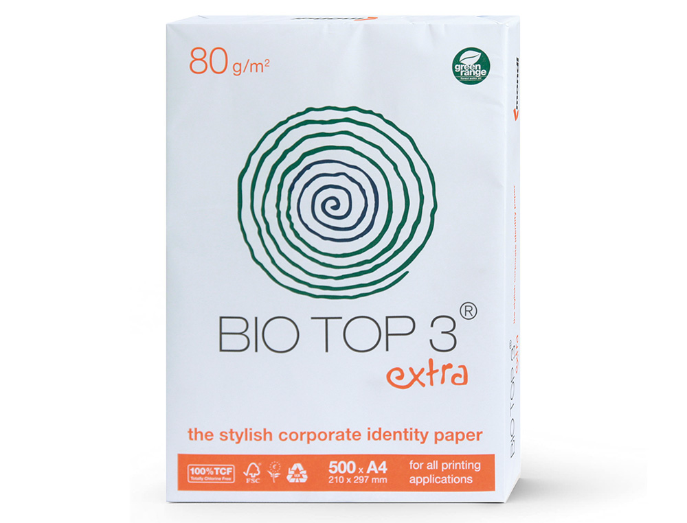 PAPEL FOTOCOPIA BIOTOP EXTRA ECOLOGICO DIN A4 EMBALAGEM DE 500 FOLHAS