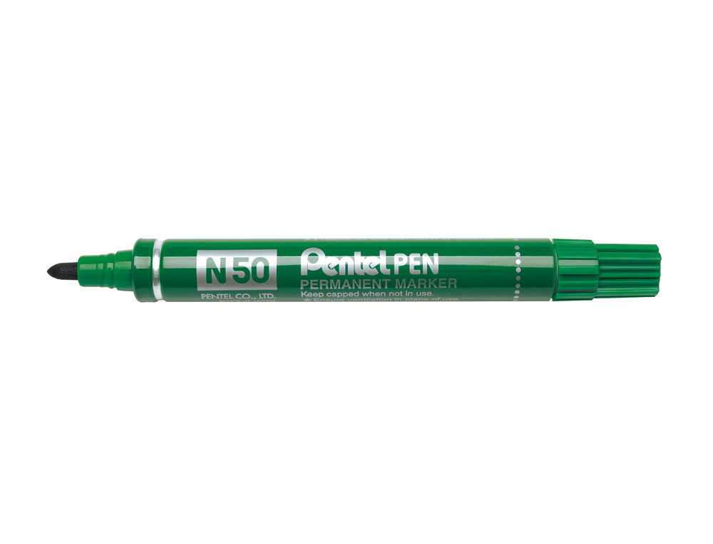 MARCADOR PENTEL N50 PERMANENTE VERDE 4,3 MM