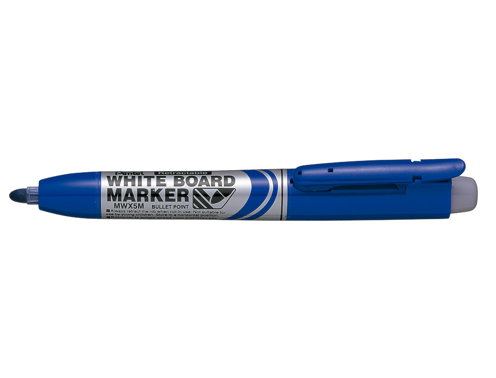 MARCADOR PENTEL MWX5M QUADROS BR RETRATIL 5 MM AZUL