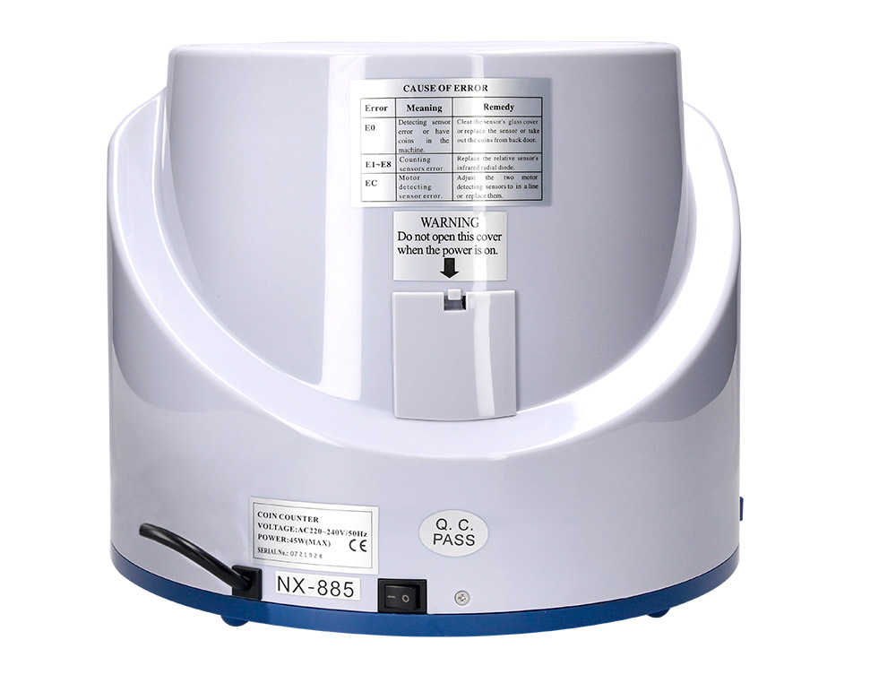 MAQUINA DE CONTAR E CLASSIFICAR MOEDAS Q-CONNECT