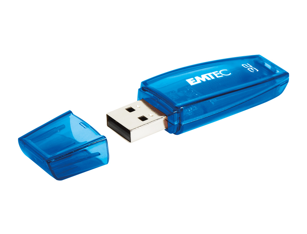PEN DRIVE USB EMTEC FLASH USB 32GB C410 AZUL