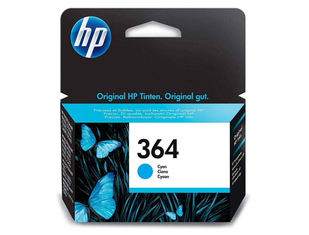 TINTEIRO HP 364 CIAN PHOTOSMART PREMIUM - C309A / SERIES C5300 / C6300 / B8500 / D5400 -300PAG