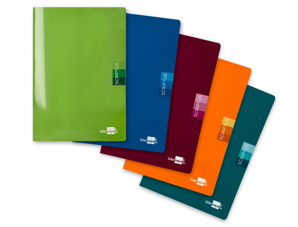 CADERNO ESCOLAR LIDERPAPEL SCRIPTUS 48 FOLHAS DIN A4 PAUTADO 2 LINHAS PAPEL 90 GR