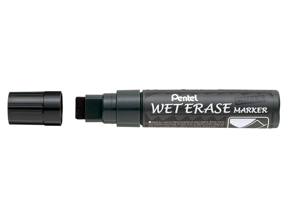 MARCADOR PENTEL GIZ SMW56 WET ERASE PRETO