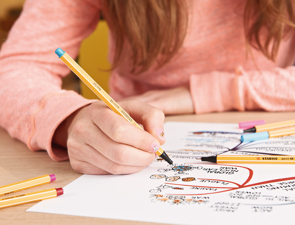 MARCADOR STABILO PONTA DE FIBRA POINT 88 ZEBRUI ESTOJO DE 20 MARCADORES SORTIDOS