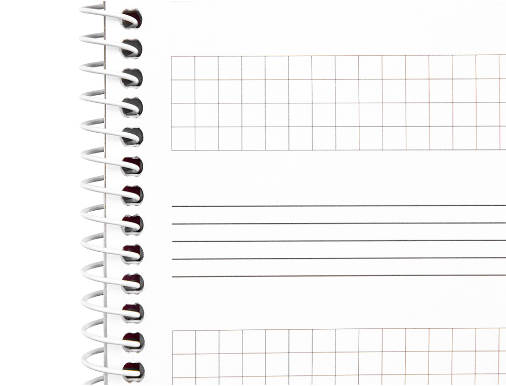 BLOCO MUSICA LIDERPAPEL PENTAGRAMA 3MM MAIS QUADRICULA DE 4MM PARA ANOTACOES QUARTO 20 FOLHAS 100 GR