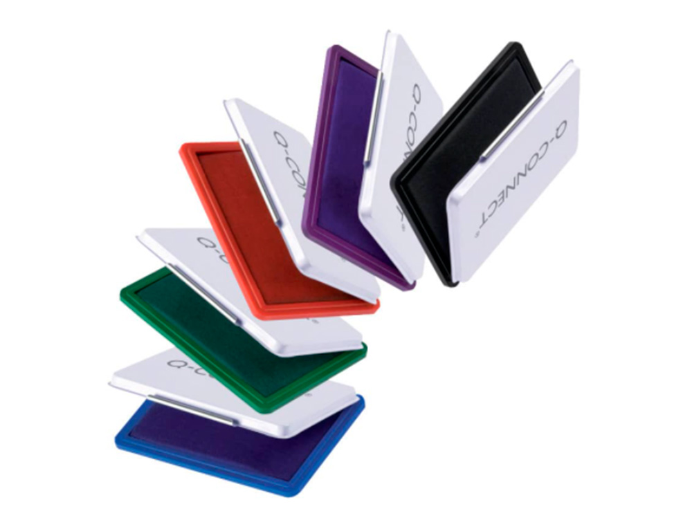 ALMOFADA PARA CARIMBOS Q-CONNECT 110X70 MM AZUL