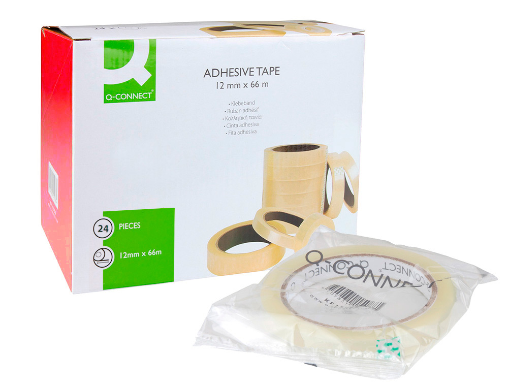 FITA ADESIVA Q-CONNECT 66 MT X 12 MM ENCELOFANADA