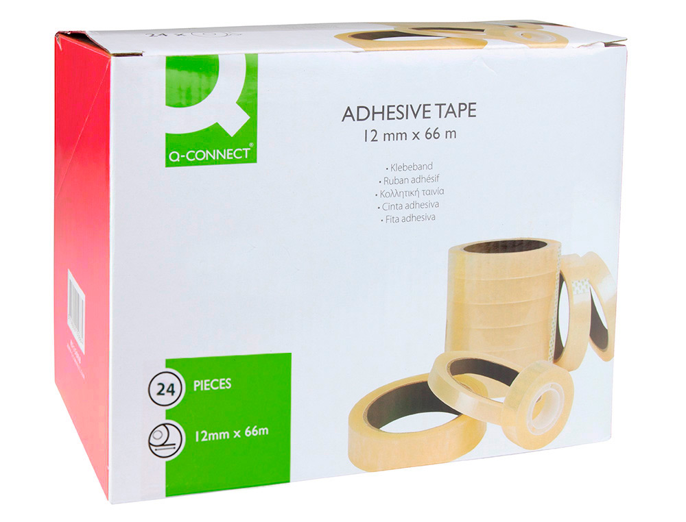 FITA ADESIVA Q-CONNECT 66 MT X 12 MM ENCELOFANADA