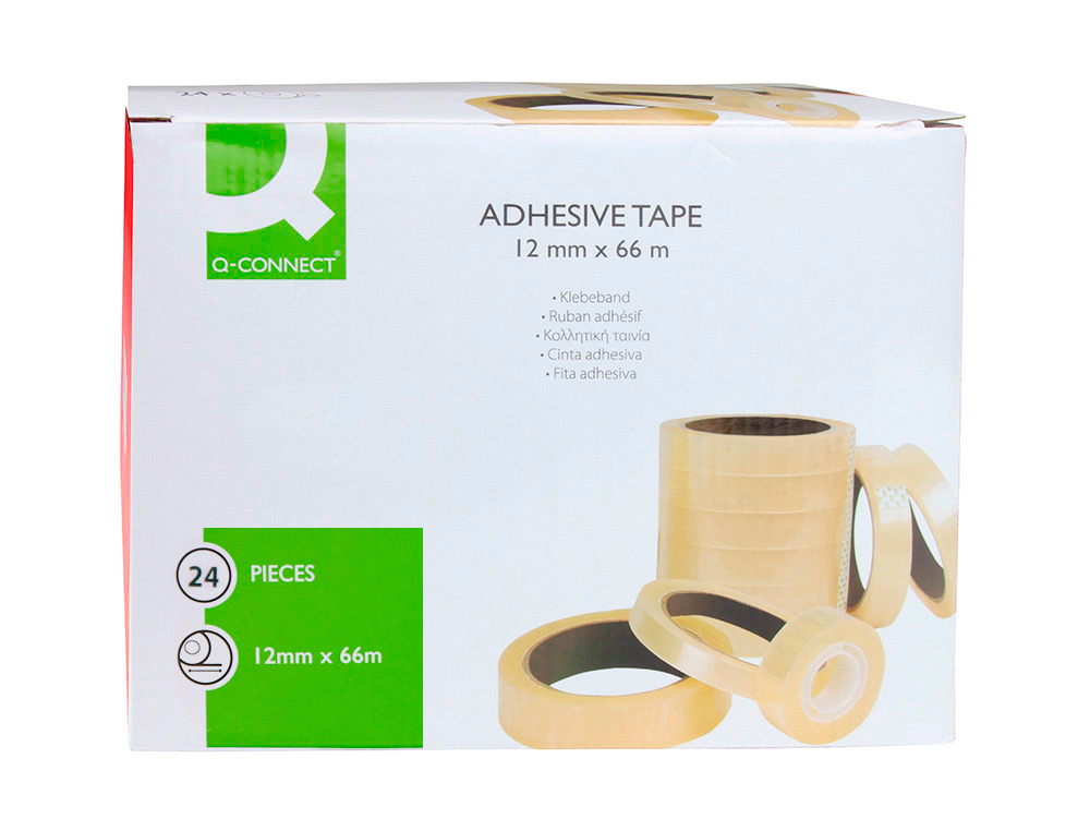 FITA ADESIVA Q-CONNECT 66 MT X 12 MM ENCELOFANADA