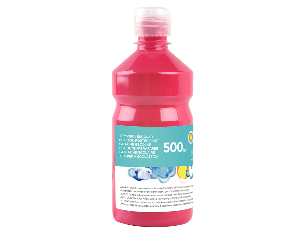 GUACHE ESCOLAR LIDERPAPEL 500 ML MAGENTA