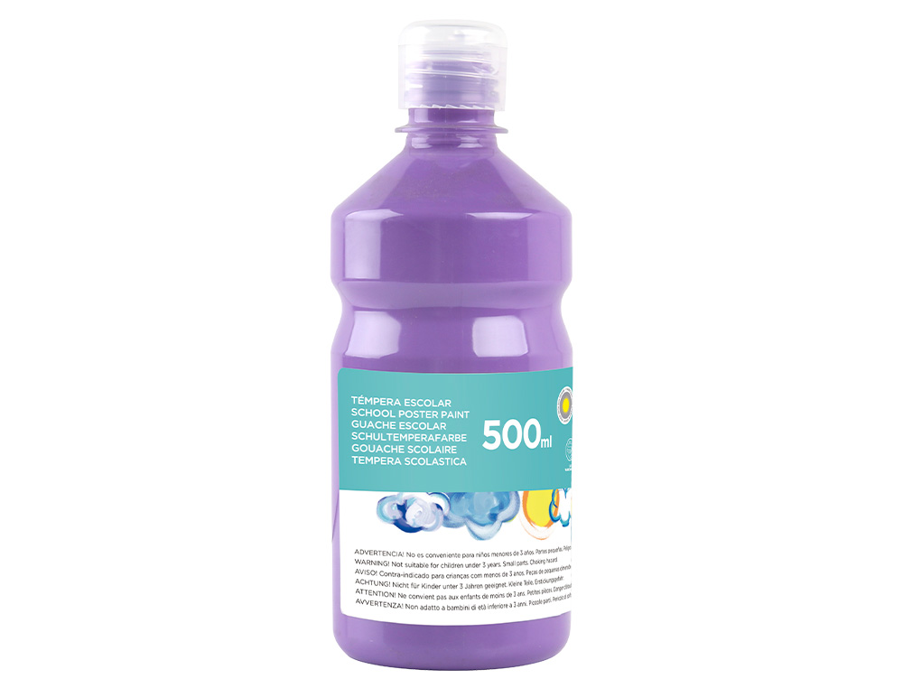 GUACHE ESCOLAR LIDERPAPEL 500 ML LILAS
