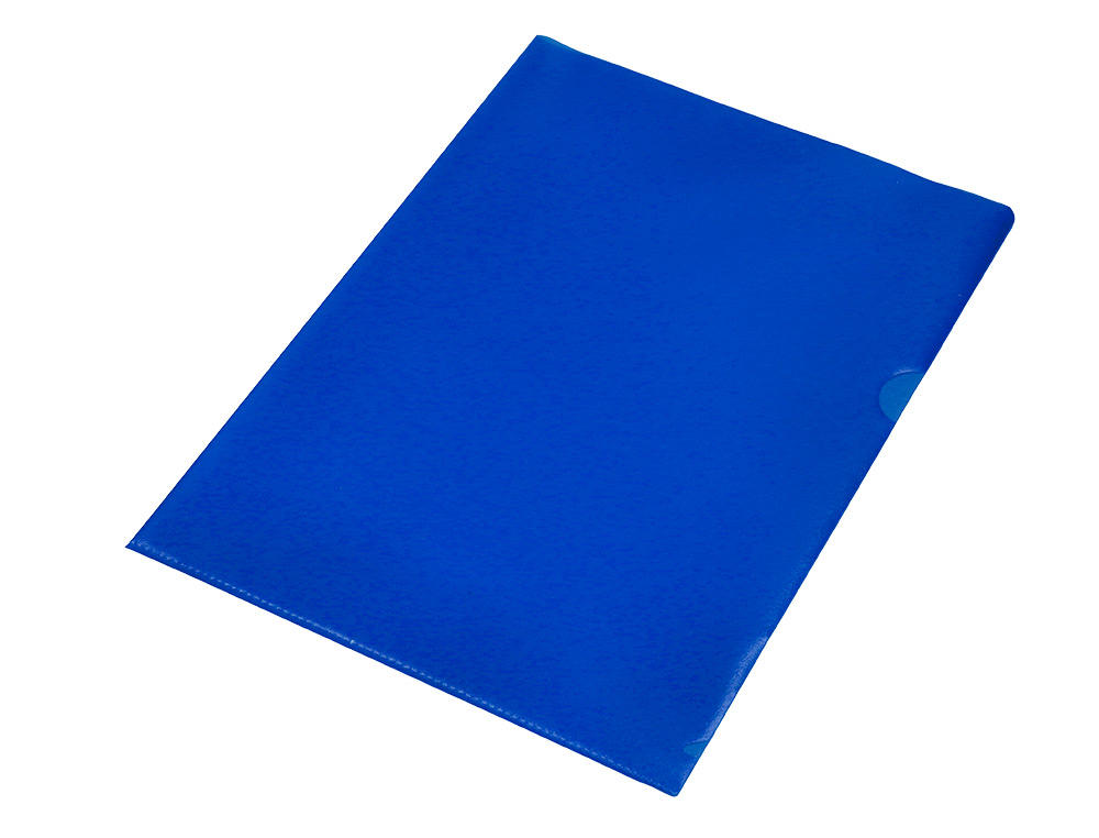 BOLSA DOSSIER Q-CONNECT EM PLASTICO DIN A4 120 MICRONS AZUL CAIXA DE 100 UNIDADES