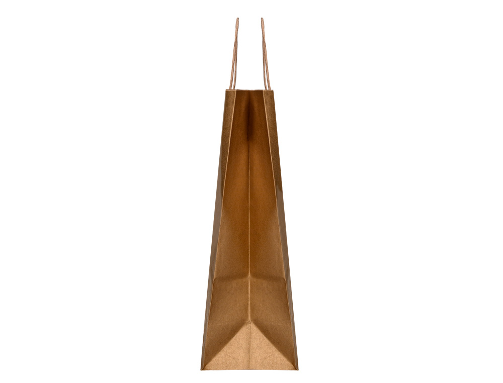 SACO DE PAPEL Q-CONNECT KRAFT NATURAL ASA RETORCIDA 270X120X360 MM