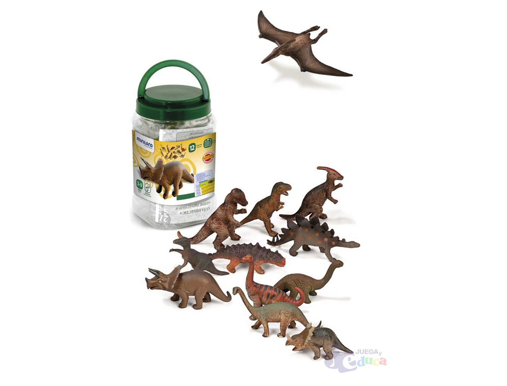 JOGO MINILAND DINOSSAUROS 12 FIGURAS